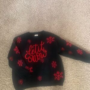 BiBi Black and Red Knit Sweater
